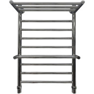 Водяной полотенцесушитель Ника Classic ЛП (Г) ВП 80/50 (2-ВП) с полкой Хром