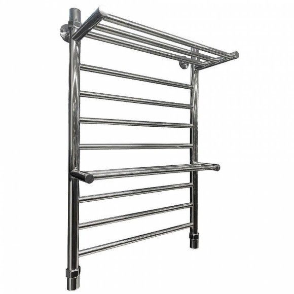 Водяной полотенцесушитель Ника Classic ЛП (Г) ВП 80/50 (2-ВП) с полкой Хром Водяной полотенцесушитель Ника Classic ЛП (Г) ВП 80/50 (2-ВП) с полкой Хром