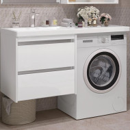 Тумба под раковину Opadiris Фреш 120 00-00007084 подвесная Белая Тумба под раковину Opadiris Фреш 120 00-00007084 подвесная Белая