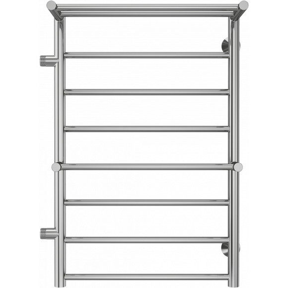 Водяной полотенцесушитель Terminus Анкона П8 500х800 бп500 4670078531476 с полкой Хром, боковое подключение, G 1" НР