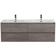 Тумба под раковину BelBagno Kraft 140 KRAFT-1400-4C-SO-2-CG подвесная Cemento Grigio