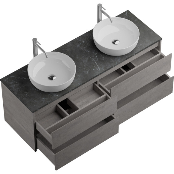 Тумба под раковину BelBagno Kraft 140 KRAFT-1400-4C-SO-2-CG подвесная Cemento Grigio Тумба под раковину BelBagno Kraft 140 KRAFT-1400-4C-SO-2-CG подвесная Cemento Grigio