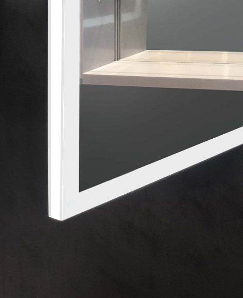 Зеркальный шкаф Aquatek 100 AQ7103B-MLC с подсветкой Хром Зеркальный шкаф Aquatek 100 AQ7103B-MLC с подсветкой Хром