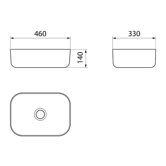 Раковина-чаша Point Венера 46 PN43073WB Белая Раковина-чаша Point Венера 46 PN43073WB Белая