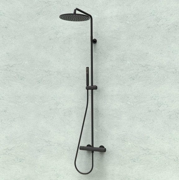 Душевая система Bossini Cosmo L10092.073 Черная матовая Душевая система Bossini Cosmo L10092.073 Черная матовая