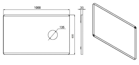 Зеркало Boheme Armadi Art Vallessi 100 541 с подсветкой с сенсорным выключателем Зеркало Boheme Armadi Art Vallessi 100 541 с подсветкой с сенсорным выключателем