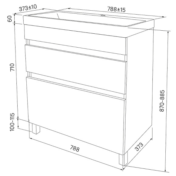 Тумба с раковиной Iddis Zodiac 80 ZOD8CBFi95K Белая