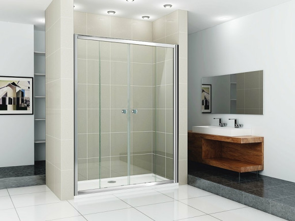 Душевая дверь Cezares Pratico 200 PRATICO-BF-2-200-C-Cr профиль Хром стекло прозрачное