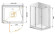 Душевой уголок Cezares Elena 120x90 ELENA-W-AH-1-120/90-C-Cr профиль Хром стекло прозрачное