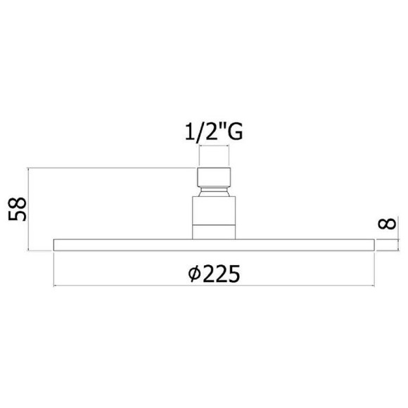 Верхний душ Paffoni Master ZSOF074HGSP Золото медовое брашированное