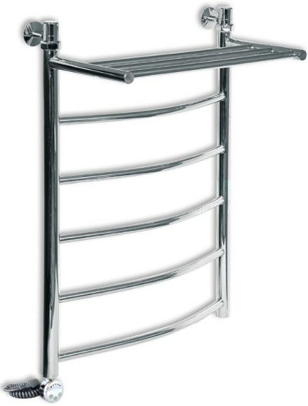 Электрический полотенцесушитель Ника Arc ЛД ВП 80/40 с полкой Хром