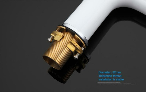 Смеситель для биде Gappo G48 G5048 Белый Хром