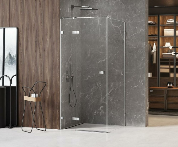 Душевой уголок New Trendy Avexa Chrome 110х110 L EXK-1499 профиль Хром стекло прозрачное Душевой уголок New Trendy Avexa Chrome 110х110 L EXK-1499 профиль Хром стекло прозрачное