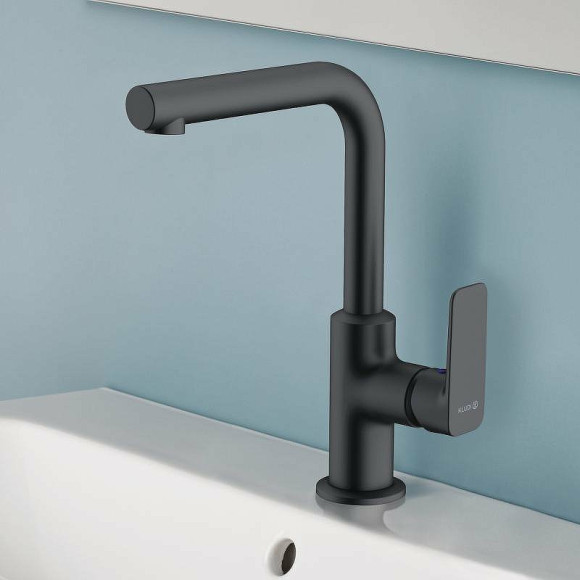 Смеситель для раковины Kludi Pure Style 400243975 Черный матовый Смеситель для раковины Kludi Pure Style 400243975 Черный матовый