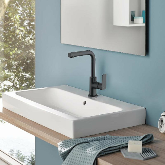 Смеситель для раковины Kludi Pure Style 400243975 Черный матовый Смеситель для раковины Kludi Pure Style 400243975 Черный матовый