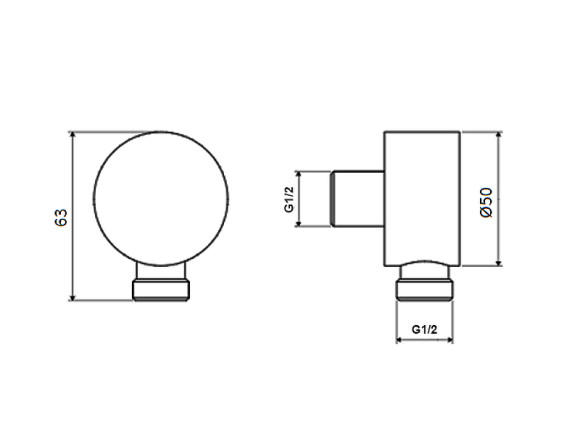 Шланговое подключение Excellent AREX.1030CR Хром