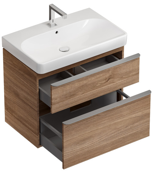 Тумба под раковину Geberit Smyle Square 75 500.353.JR.1 Пекан