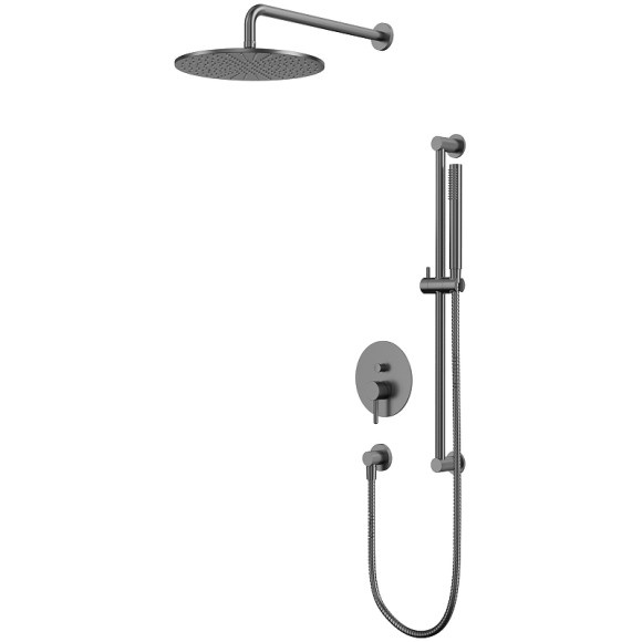 Душевая система Whitecross Y gunmetal YSET05GM Оружейная сталь