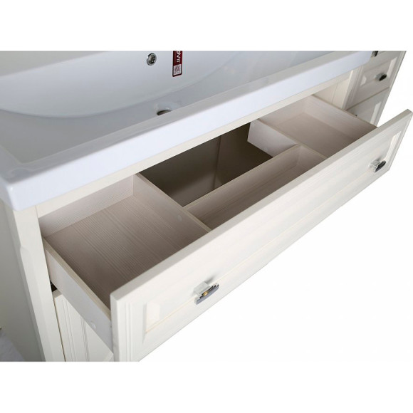 Комплект мебели для ванной ASB-Woodline Кастелло 100 Бежевый