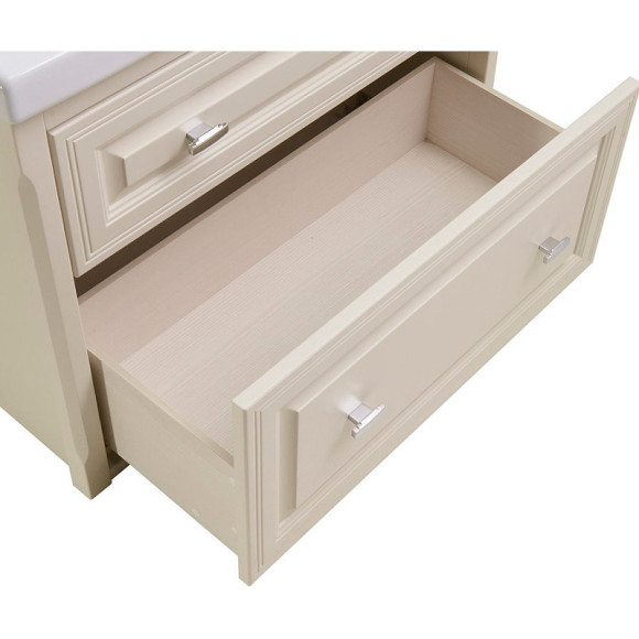 Комплект мебели для ванной ASB-Woodline Кастелло 100 Бежевый