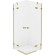 Душевой уголок New Trendy Avexa Gold 80х120 EXK-1779 профиль Брашированное золото стекло прозрачное