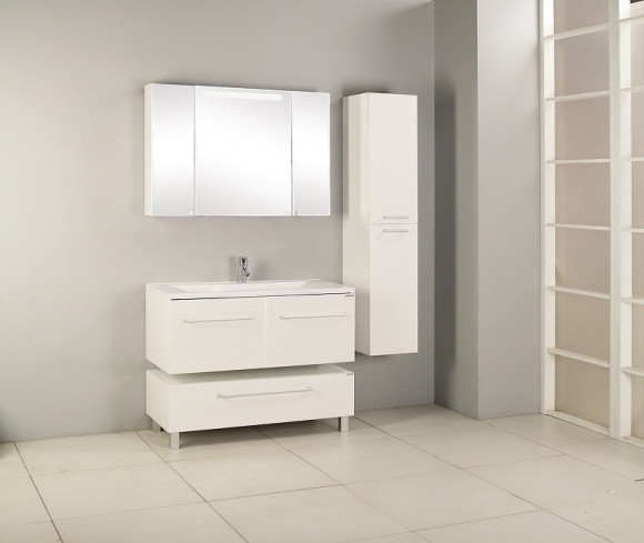 Тумба Aquaton Мадрид 120 М 1A168803MA010 Белая
