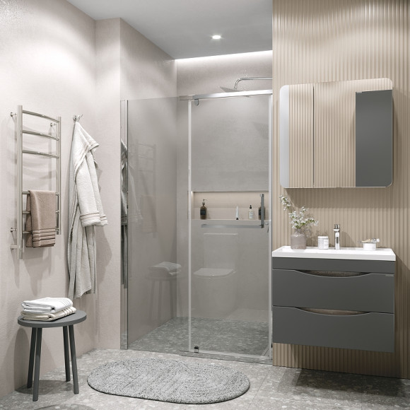 Душевая дверь Grossman Pragma 110 100.K33.03.110.10.00 профиль Хром стекло прозрачное Душевая дверь Grossman Pragma 110 100.K33.03.110.10.00 профиль Хром стекло прозрачное