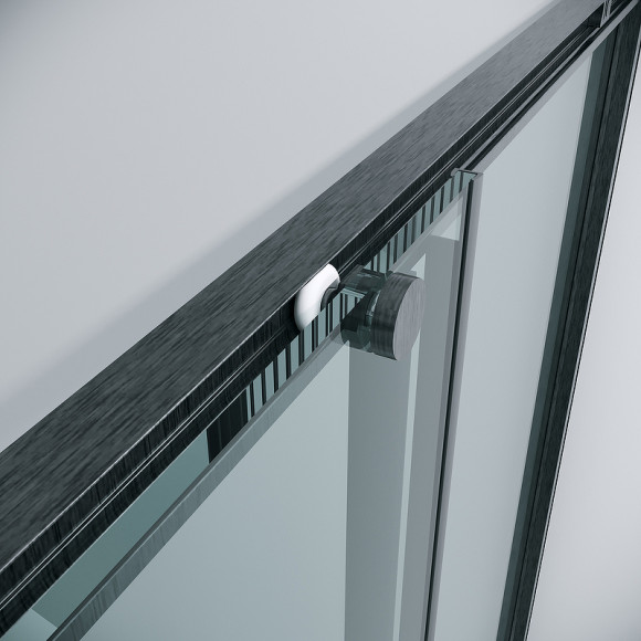 Душевой уголок Grossman Galaxy 100х100 300.K33.01.1010.42.00 профиль Графит сатин стекло прозрачное