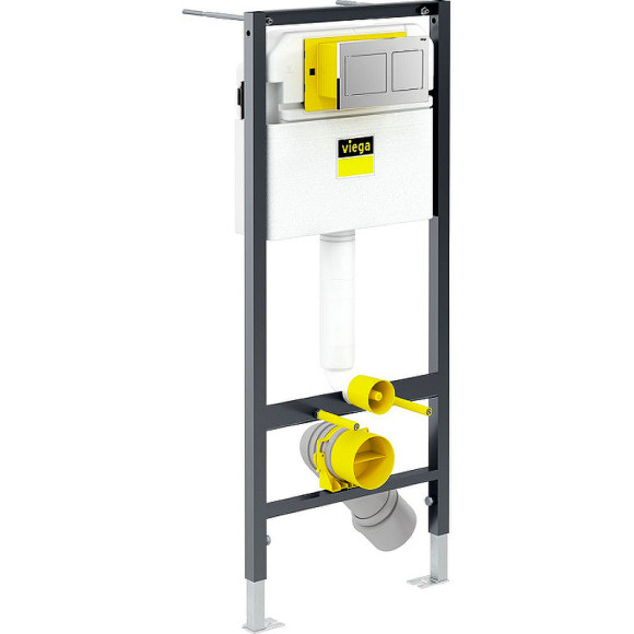 Комплект унитаза Ceramicanova Forma CN3009 с инсталляцией Viega Prevista Dry 8524.14 792596 с сиденьем Микролифт и клавишей смыва Хром Комплект унитаза Ceramicanova Forma CN3009 с инсталляцией Viega Prevista Dry 8524.14 792596 с сиденьем Микролифт и клавишей смыва Хром