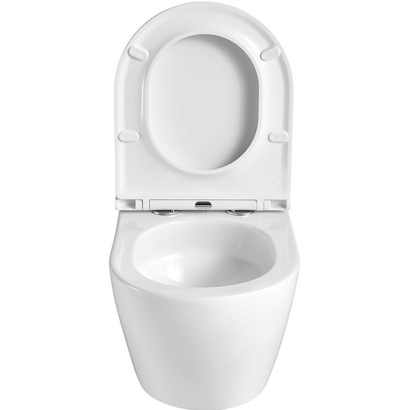 Унитаз Azario Grado AZ-0046-UQ3 подвесной Белый с сиденьем Микролифт Унитаз Azario Grado AZ-0046-UQ3 подвесной Белый с сиденьем Микролифт