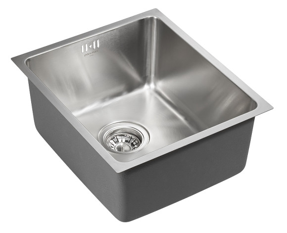 Кухонная мойка Paulmark Vista 38 PM904438-BS Брашированная сталь Кухонная мойка Paulmark Vista 38 PM904438-BS Брашированная сталь