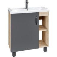 Тумба под раковину Grossman Флай 70 107002 Дуб сонома Серая Тумба под раковину Grossman Флай 70 107002 Дуб сонома Серая