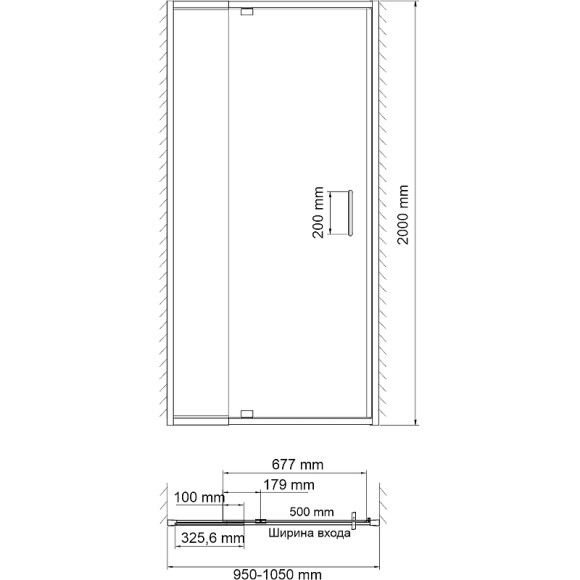 Душевая дверь WasserKRAFT Berkel 100 48P12 профиль Хром стекло прозрачное Душевая дверь WasserKRAFT Berkel 100 48P12 профиль Хром стекло прозрачное
