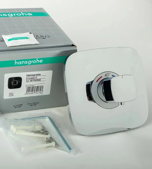 Смеситель для душа Hansgrohe Ecostat E 15705000 с термостатом Хром Смеситель для душа Hansgrohe Ecostat E 15705000 с термостатом Хром