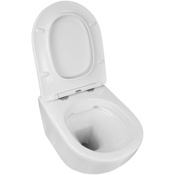 Унитаз Azario Grado AZ-0046 подвесной Белый с сиденьем Микролифт Унитаз Azario Grado AZ-0046 подвесной Белый с сиденьем Микролифт