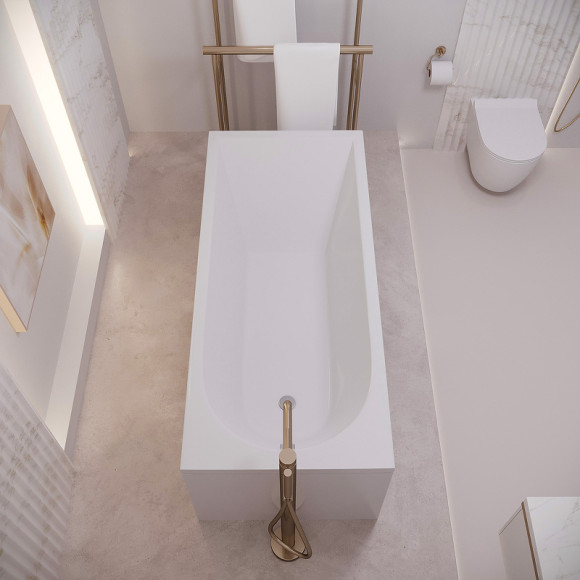 Акриловая ванна Corpa Nera Francesca 180x80 CN05018WH без гидромассажа Акриловая ванна Corpa Nera Francesca 180x80 CN05018WH без гидромассажа