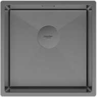 Кухонная мойка Paulmark Next 44 Uni PM214444-GM Вороненая сталь Кухонная мойка Paulmark Next 44 Uni PM214444-GM Вороненая сталь
