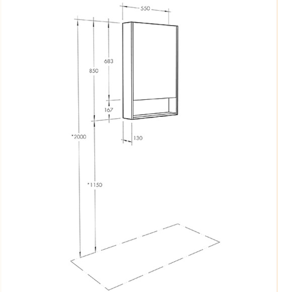 Зеркальный шкаф Aquaton Сканди 55 1A252102SD010 Белый