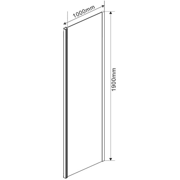 Душевая стенка Vincea Garda 100 VSG-1G100CLB профиль Черный стекло прозрачное Душевая стенка Vincea Garda 100 VSG-1G100CLB профиль Черный стекло прозрачное
