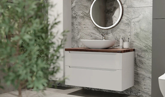 Тумба под раковину Jorno Wood 80 wood.01.80/P/W подвесная Белая Тумба под раковину Jorno Wood 80 wood.01.80/P/W подвесная Белая