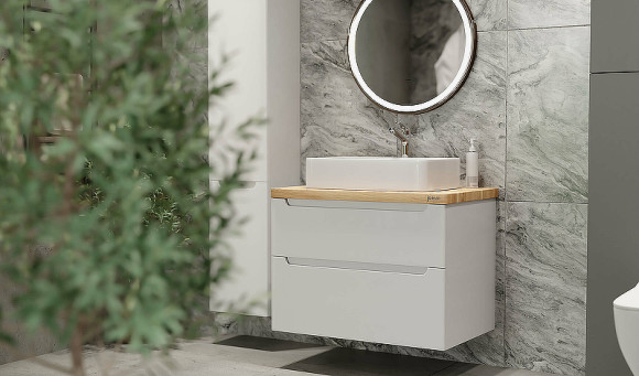 Тумба под раковину Jorno Wood 80 wood.01.80/P/W подвесная Белая Тумба под раковину Jorno Wood 80 wood.01.80/P/W подвесная Белая