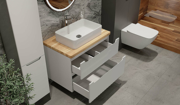 Тумба под раковину Jorno Wood 80 wood.01.80/P/W подвесная Белая Тумба под раковину Jorno Wood 80 wood.01.80/P/W подвесная Белая