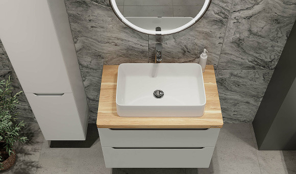 Тумба под раковину Jorno Wood 80 wood.01.80/P/W подвесная Белая Тумба под раковину Jorno Wood 80 wood.01.80/P/W подвесная Белая