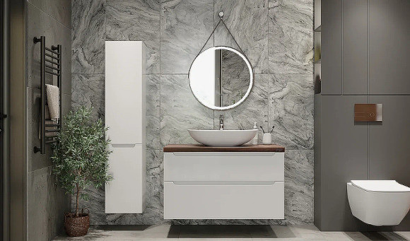 Тумба под раковину Jorno Wood 80 wood.01.80/P/W подвесная Белая Тумба под раковину Jorno Wood 80 wood.01.80/P/W подвесная Белая