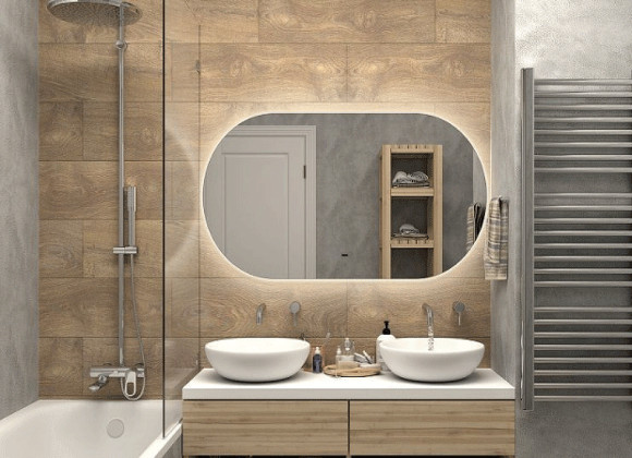Зеркало Art&Max Torino AM-Tor-1200-700-DS-F с подсветкой с бесконтактным выключателем Зеркало Art&Max Torino AM-Tor-1200-700-DS-F с подсветкой с бесконтактным выключателем