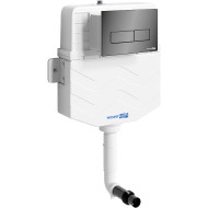 Смывной бачок WasserKRAFT Aller 10TLT.031.ME.PB03 для унитаза с клавишей смыва Черный глянец