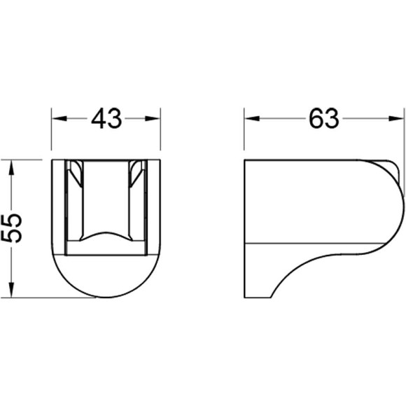 Держатель ручного душа Aquatek AQ2405CR Хром Держатель ручного душа Aquatek AQ2405CR Хром