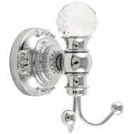 Двойной крючок Migliore Cristalia 16806 Хром с кристаллом Swarovski