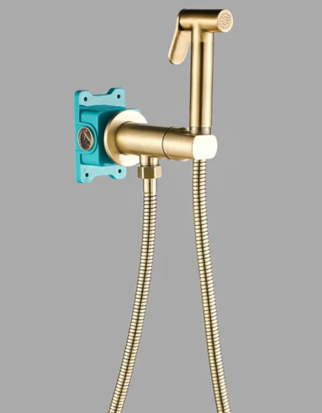 Гигиенический душ со смесителем ALMAes Agata AL-877-09 Бронза Гигиенический душ со смесителем ALMAes Agata AL-877-09 Бронза