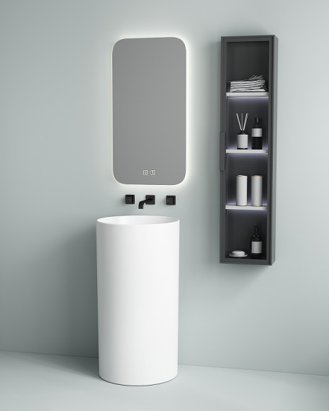 Раковина SantiLine 45 SL-4014 Белая Раковина SantiLine 45 SL-4014 Белая